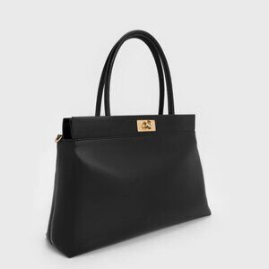 Classic Black Handbag. For Office/Commute/Day and Night Out